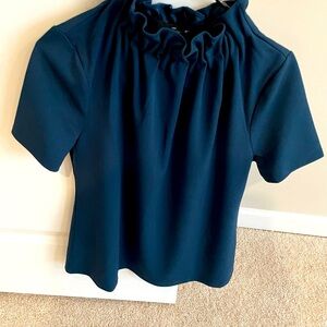 Elegant Navy Blue Women's Top
